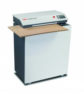 HSM ProfiPack P425 karton versnipperaar die gebruikte dozen omzet in opvulmateriaal